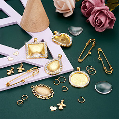 DIY Geometry Charm Brooch Making Kit&nbsp;DIY-FW0001-28