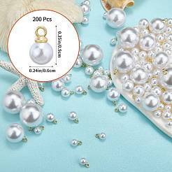 ABS Plastic Imitation Pearl Charms&nbsp;OACR-SZ0002-08A