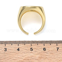 Brass & White Shell Cuff Open Rings&nbsp;KK-CBA56EF-42A-G