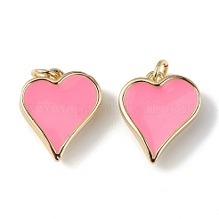 Eco-Friendly Rack Plating Brass Enamel Pendants&nbsp;KK-F848-02G-04