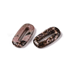 Natural Rhodonite Oval Pendants&nbsp;G-N342-105L