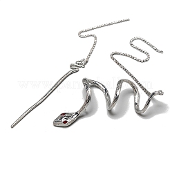 Snake Alloy Rhinestone Hair Cuff Pin&nbsp;PW-WG87173-01