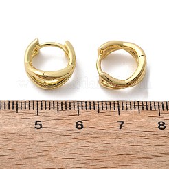 Rack Plating Brass Criss Cross Hoop Earrings for Women&nbsp;X-EJEW-B014-15G