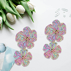 1 Pair Alloy Raffia Grass Stud Earrings&nbsp;EJEW-SP0001-19B