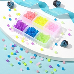 450Pcs 6 Color Imitation Jade Glass Beads Strands&nbsp;DGLA-YW0001-03