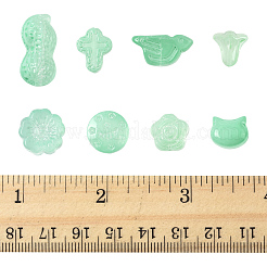 120Pcs 8 Styles Spray Painted Transparent Glass Beads&nbsp;GLAA-FS0002-22