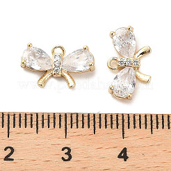Brass Glass Charms&nbsp;KK-C054-21G