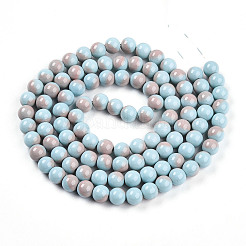 Baking Paint Glass Beads Strands&nbsp;DGLA-N012-8mm-06