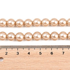 Eco-Friendly Dyed  Glass Pearl Round Beads Strands&nbsp;HY-A002-8mm-RB064