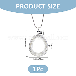 1Pc Teardrop Alloy Locket Pendants&nbsp;FIND-FH0017-09