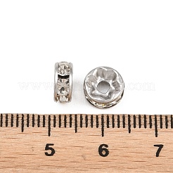 304 Stainless Steel Rhinestone Spacer Beads&nbsp;STAS-N133-02B-01P