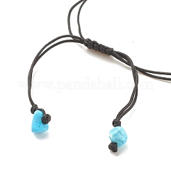 Gemstone Chips Braided Bead Bracelet for Women&nbsp;BJEW-JB08019