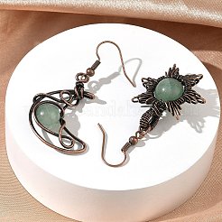 Natural Apatite Dangle Earrings&nbsp;G-H359-07R-07