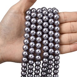 Eco-Friendly Dyed Glass Pearl Round Beads Strands&nbsp;HY-A002-10mm-RB028