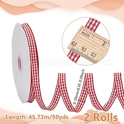 Nylon Tartan Printed Ribbon&nbsp;OCOR-WH0097-70A