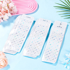 50Pcs Rectangle Glitter Holographic Plastic Yin-yang Zip Top Gift Bags&nbsp;OPP-TADJ0001-07A