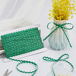 3 Rolls Polyester Wavy Fringe Trim Ribbon&nbsp;OCOR-GF0004-46B