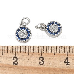 Brass Micro Pave Cubic Zirconia Charms&nbsp;KK-U056-39P
