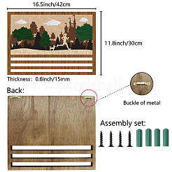 Wooden Medal Holder&nbsp;AJEW-WH20031-002