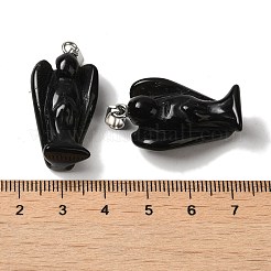 Natural Obsidian Pendants&nbsp;G-C095-03P-08
