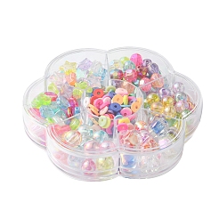 285Pcs 7 Style Mixed Style Transparent Acrylic & Handmade Polymer Clay Beads&nbsp;DIY-FS0004-39