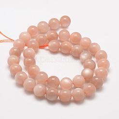 Natural Sunstone Round Beads Strands&nbsp;G-O017-6mm-11