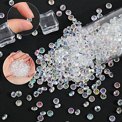4 Sets Acrylic Rhinestone Pointed Back Cabochons&nbsp;GACR-SP0001-02B