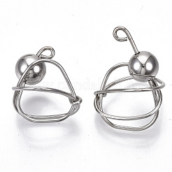 Rack Plating Alloy Wire Wrapped Pendants&nbsp;LS-PALLOY-S132-152P-RS