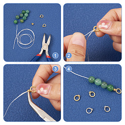 40Pcs 4 Styles Brass Ring Charm Connectors&nbsp;KK-TA0008-86