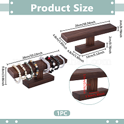 T Bar Wooden Watch Organizer Display Stands&nbsp;ODIS-WH0099-209B