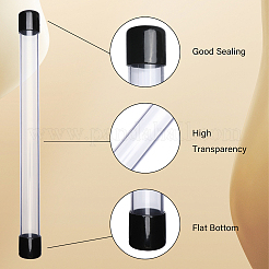 PVC Plastic & Rubber Transparent Storage Tube&nbsp;FIND-WH0173-158A