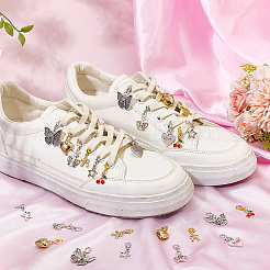 14Pcs 7 Styles Alloy Shoes Charms&nbsp;HJEW-GO00225