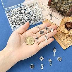 100Pcs 10 Styles Tibetan Style Alloy Pendants&nbsp;TIBEP-CJ0003-57
