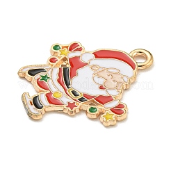 Christmas Theme Alloy Enamel Pendants&nbsp;ENAM-I060-01A