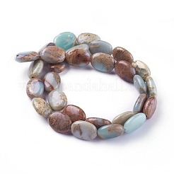 Natural Aqua Terra Jasper Beads Strands&nbsp;G-F612-05