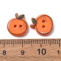 2-Hole Printed Opaque Resin Buttons&nbsp;RE-CBA2C75-04C