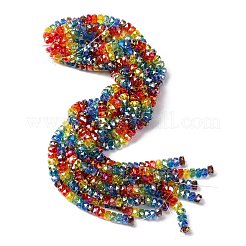 Electroplate & Gradient Color Glass Beads Strands&nbsp;LAMP-M023-01