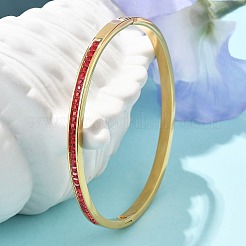 304 Stainless Steel Rhinestone Bangles for Women&nbsp;BJEW-Z092-06G