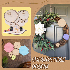 18Pcs 3 Styles Gear Unfinish Wooden Pieces&nbsp;WOOD-OC0004-30