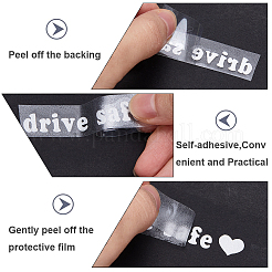 Laser PVC Drive Safe Self Adhesive Car Stickers&nbsp;STIC-WH0013-09A