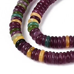 Dyed Natural White Jade Beads Strands&nbsp;G-T142-6mm-05A
