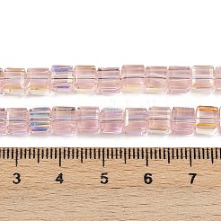 Electroplate Transparent Glass Beads Strands&nbsp;EGLA-B011-07A-AB05