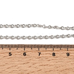 2.5MM Brass Twisted Infinity Link Chain Necklaces for Women&nbsp;NJEW-F366-07B-P