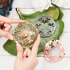 Zinc Alloy Candle Lids&nbsp;PALLOY-PH0013-60