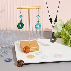 10Pcs 10 Styles Natural & Synthetic Gemstone Pendants&nbsp;G-NB0003-91