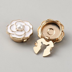 Flower Alloy Resin Cufflinks&nbsp;FIND-WH0366-156G-01