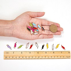Light Gold Plated Alloy Enamel Pendants&nbsp;ENAM-SZ0001-33LG