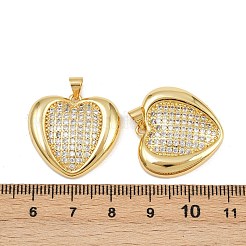 Brass Micro Pave Cubic Zirconia Pendants&nbsp;KK-C132-03A-G