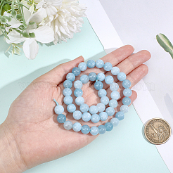1 Strand Natural White Jade Bead Strands&nbsp;G-PA0002-63