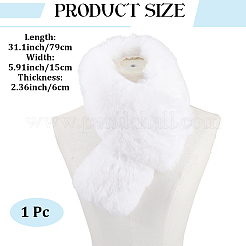 Faux Fox Fur Scarf&nbsp;AJEW-WH20020-311B